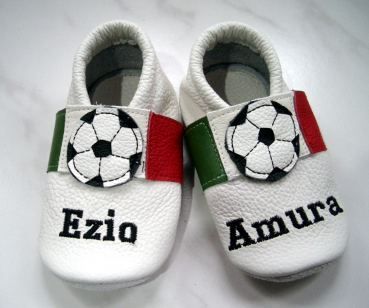 Fuxis-Krabbelschuhe Fußball Italien mit Namen