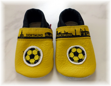 Fuxis-Krabbelschuhe Fussball Dortmund gelb schwarz