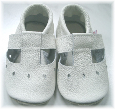 Fuxis Baby-Taufschuhe Sandale weiß